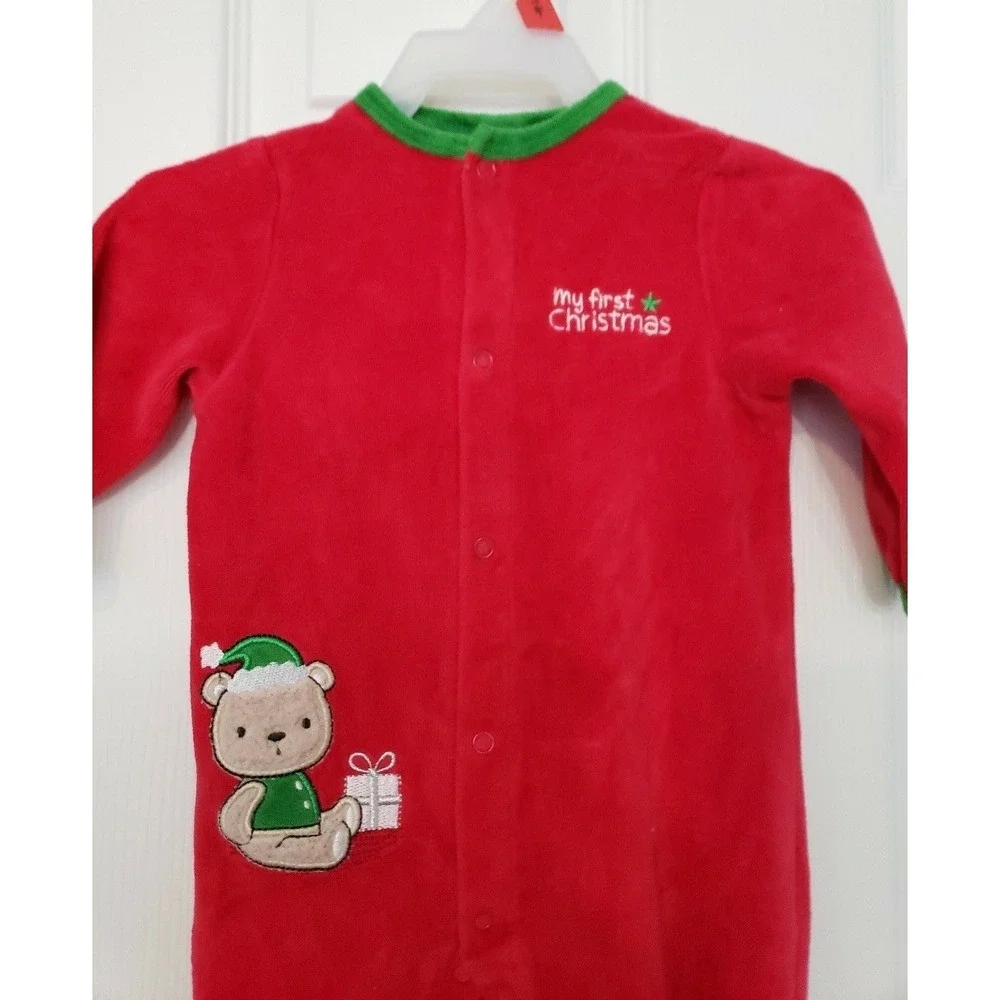 Little‎ Me Baby's First Christmas Sleeper One Piece Size 9M